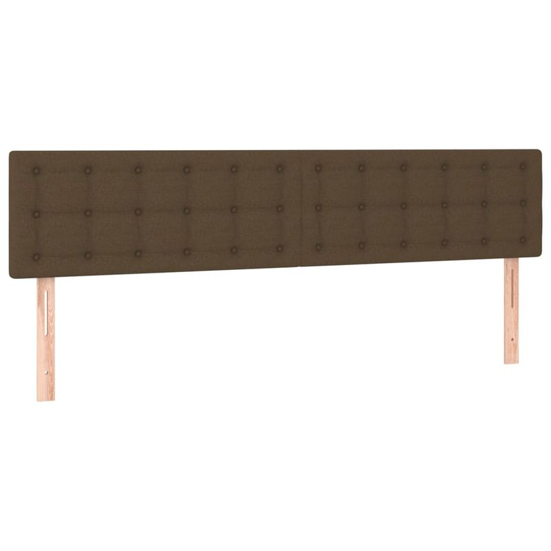 Casa si Gradina - Mobilier - Paturi si accesorii - Paturi - Pat continental cu saltea maro inchis 180x200cm material textil - Infinity.ro