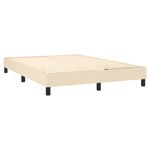 Casa si Gradina - Mobilier - Paturi si accesorii - Paturi - Pat box spring cu saltea, crem, 140x200 cm, textil - Infinity.ro