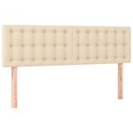 Casa si Gradina - Mobilier - Paturi si accesorii - Paturi - Pat box spring cu saltea, crem, 140x200 cm, textil - Infinity.ro