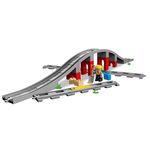 Jucarii, Copii si Bebe - Jucarii si jocuri - Seturi de constructie si cuburi - Seturi de constructie - LEGO DUPLO, Pod de cale ferata cu sine de tren, 10872, 2-5 ani - Infinity.ro