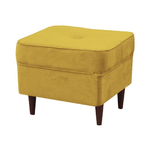 Casa si Gradina - Mobilier - Scaune si fotolii - Tabureti - Taburet modern, galben/wenge, RUFINO 2 NEW - Infinity.ro