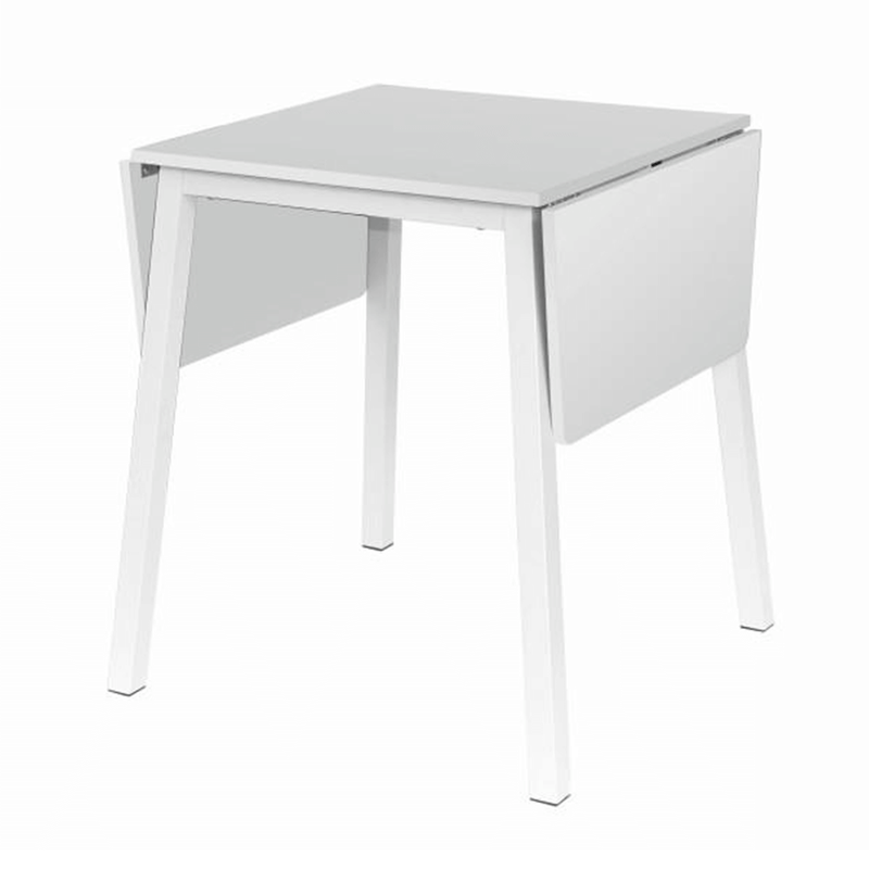 Casa si Gradina - Mobilier - Mese si birouri - Mese bucatarie si dining - Masa dining, MDF folie/metal, alb, 60-120x60 cm, MAURO - Infinity.ro