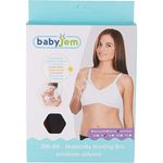 Jucarii, Copii si Bebe - Maternitate - Accesorii alaptare - Sutien alaptare cu cupe fara intarituri BabyJem, negru, marime 105 - Infinity.ro