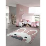 Casa si Gradina - Textile si covoare - Covoare - Covoare casa - Covor Merinos, Pastel Kids 20341 255-Pink, densitate 2.85 kg/m², grosime 13 mm, 28800 noduri pe m², 80 x 150 cm - Infinity.ro