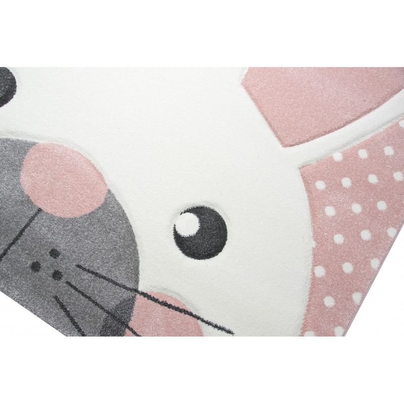 Casa si Gradina - Textile si covoare - Covoare - Covoare casa - Covor Merinos, Pastel Kids 20341 255-Pink, densitate 2.85 kg/m², grosime 13 mm, 28800 noduri pe m², 80 x 150 cm - Infinity.ro