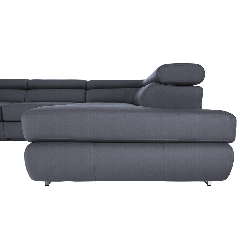 Casa si Gradina - Mobilier - Canapele si coltare - Coltare - Coltar cu spatiu pentru depozitare, gri inchis, dreapta, BUTON R - Infinity.ro