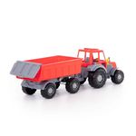 Jucarii, Copii si Bebe - Jucarii si jocuri - Vehicule si jucarii cu telecomanda - Utilaje constructie de jucarie - Tractor cu remorca, 59 x 17 x 18cm - Infinity.ro