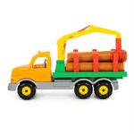 Jucarii, Copii si Bebe - Jucarii si jocuri - Vehicule si jucarii cu telecomanda - Masinute - Camion cu lemne, gigant, 47 x 16 x 26 cm - Infinity.ro