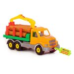 Jucarii, Copii si Bebe - Jucarii si jocuri - Vehicule si jucarii cu telecomanda - Masinute - Camion cu lemne, gigant, 47 x 16 x 26 cm - Infinity.ro