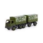 Jucarii, Copii si Bebe - Jucarii si jocuri - Vehicule si jucarii cu telecomanda - Utilaje constructie de jucarie - Camion militar cu prelata si remorca, 71 x 16 x 22 cm - Infinity.ro