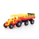 Jucarii, Copii si Bebe - Jucarii si jocuri - Vehicule si jucarii cu telecomanda - Utilaje constructie de jucarie - Tractor cu remorca, 57 x 17 x 18 cm - Infinity.ro