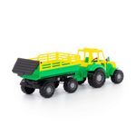 Jucarii, Copii si Bebe - Jucarii si jocuri - Vehicule si jucarii cu telecomanda - Utilaje constructie de jucarie - Tractor cu remorca, 57 x 17 x 18 cm - Infinity.ro