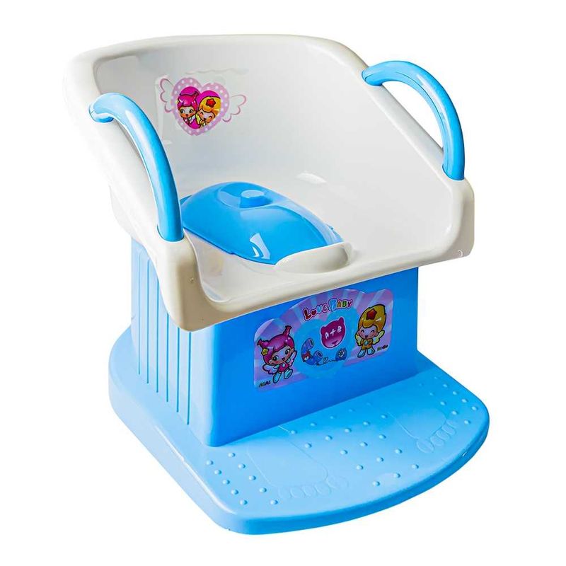 Jucarii, Copii si Bebe - Igiena si ingrijire - Baia bebelusului - Olite si reductoare WC - Olita pentru copii, tip scaunel, albastru - Infinity.ro