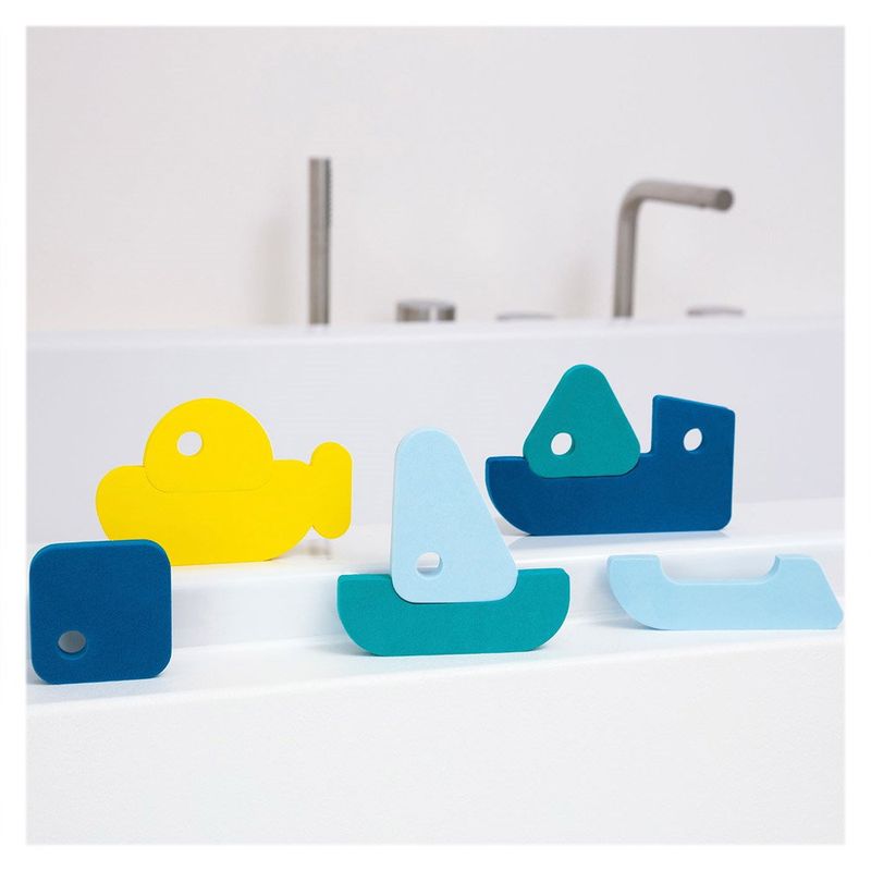 Jucarii, Copii si Bebe - Jucarii si jocuri - Jocuri si puzzle - Puzzle - Puzzle de baie, barcute colorate, 8 piese - Infinity.ro