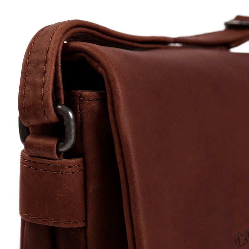 Fashion, accesorii si bijuterii - Femei - Accesorii femei - Genti si rucsacuri femei - Geanta de dama din piele naturala, The Chesterfield Brand, Elsa, de umar, maro inchis - Infinity.ro