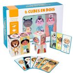 Jucarii, Copii si Bebe - Jucarii si jocuri - Jocuri si puzzle - Puzzle - Set 6 cuburi puzzle din lemn, meserii - Infinity.ro