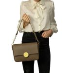 Fashion, accesorii si bijuterii - Femei - Accesorii femei - Genti si rucsacuri femei - Geanta dama din piele naturala, model 20, cappucino - Infinity.ro