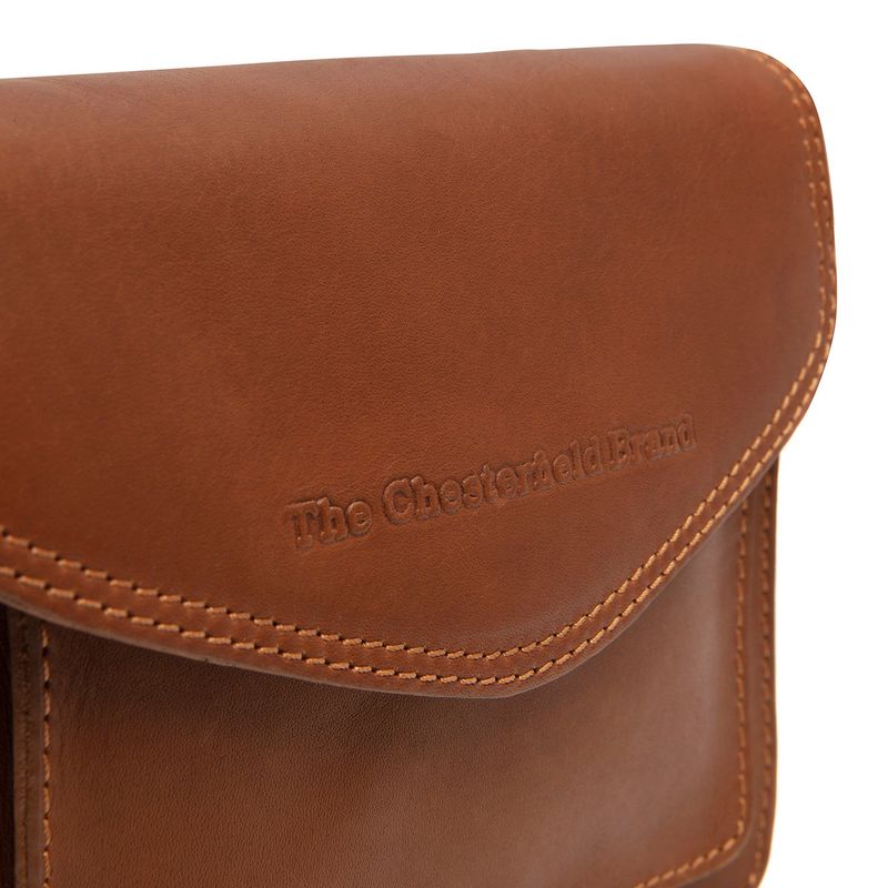Fashion, accesorii si bijuterii/Femei/Accesorii femei/Genti si rucsacuri femei - Geanta dama din piele nanturala, The Chesterfield Brand, Sutton, maro coniac - Infinity.ro