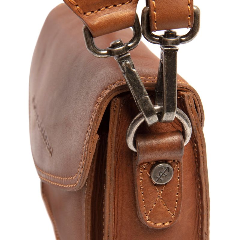 Fashion, accesorii si bijuterii/Femei/Accesorii femei/Genti si rucsacuri femei - Geanta dama din piele nanturala, The Chesterfield Brand, Sutton, maro coniac - Infinity.ro