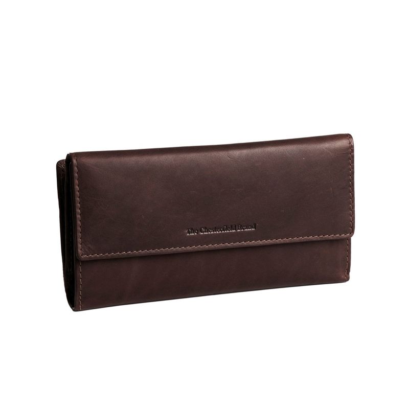 Fashion, accesorii si bijuterii - Femei - Accesorii femei - Portofele femei - Portofel dama din piele naturala, The Chesterfield Brand, Dahlia, cu protectie anti scanare RFID, Maro inchis - Infinity.ro