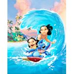 Casa si Gradina - Decoratiuni - Tapet - Autocolant, Lilo si Stitch, 135 x 225 cm - Infinity.ro