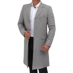 Fashion - Pentru femei - Pantaloni si Blugi - Palton casual din lana cu revere si inchidere cu 3 nasturi, gri 50 - Infinity.ro