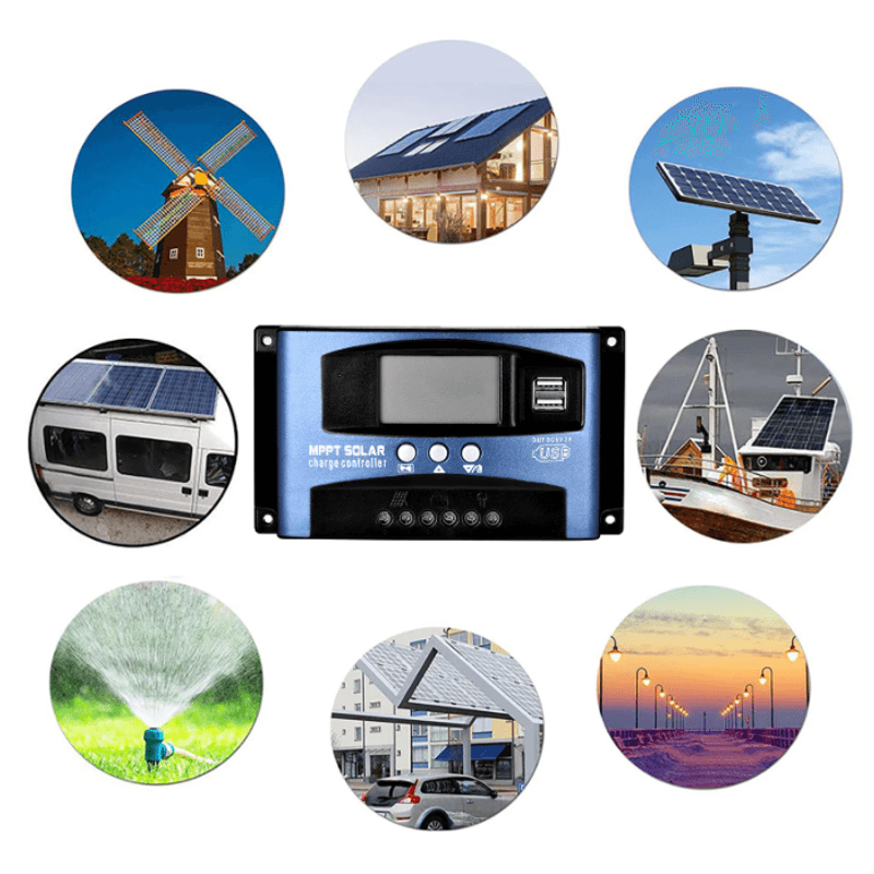 Casa si Gradina - Electrice - Panouri solare si accesorii - Accesorii panouri solare - Controler pentru panou solar MPPT, Pro Sun, ecran LCD, 12/24 V, 60 A - Infinity.ro