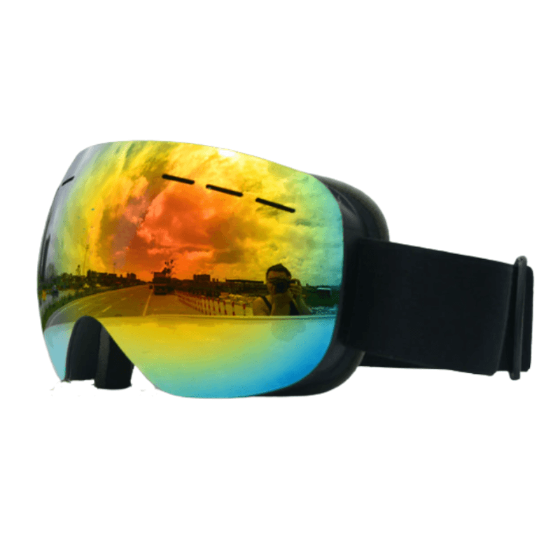 Sport si Outdoor - Echipament Sportiv - Accesorii echipament sportiv - Ochelari sport - Ochelari pentru ski, snowboard, CRT, Pro Snow, lentile duble, demontabile, ventilatie, multicolor/negru - Infinity.ro