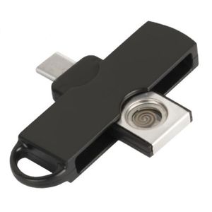 Mini bricheta cu conectare la telefon, fara combustibil sau baterie, CRT, tip breloc, Micro USB