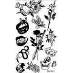 Fashion, accesorii si bijuterii - Barbati - Accesorii barbati - Alte accesorii barbati - Tatuaj temporar 13 imagini mini, CRT, pro tatoo, rezistent la apa, 10.5 x 6 cm - Infinity.ro