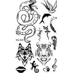 Fashion - Pentru femei - Accesorii pentru femei - Tatuaj temporar 13 imagini , CRT, rezistent la apa, animale, 10.5 x 6 cm - Infinity.ro