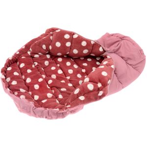 Sac de dormit bebe, 4in1, buline, roz, 50 x 90 cm