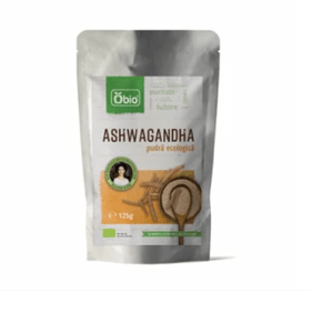 Ashwagandha pulbere Raw, Obio, Bio, 125g