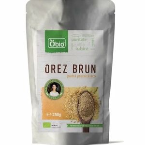Pudra proteica din orez, premium bio, Obio, 250g