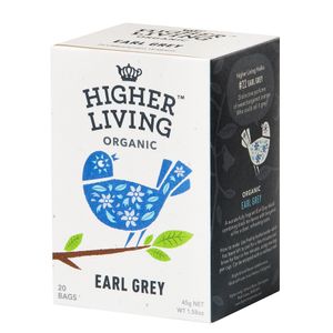 Ceai negru Early grey, Higher Living, 20 plicuri