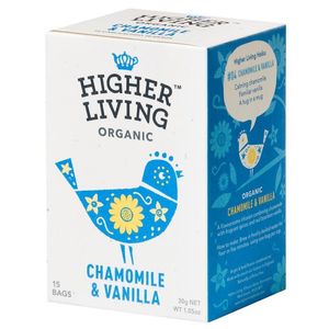 Ceai musetel si vanilie, Higher Living, bio 15plicuri