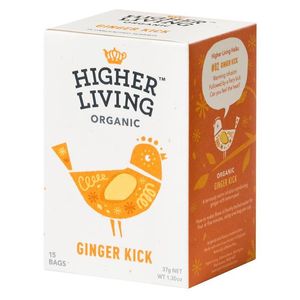 Ceai Higher Living, Ginger Kick Bio, 15 plicuri