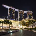 Casa si Gradina - Decoratiuni - Tapet - Fototapet de perete, autoadeziv si lavabil, City 70 Marina Bay Sands Singapore, 270 x 200 cm - Infinity.ro