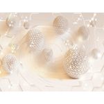 Casa si Gradina - Decoratiuni - Tapet - Fototapet, autocolant, Abstract globuri crem, 250 x 200 cm - Infinity.ro