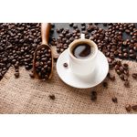 Casa si Gradina - Decoratiuni - Tapet - Fototapet de perete, autoadeziv si lavabil, Compozitie 63 Ceasca si boabe de cafea, 400 x 250 cm - Infinity.ro