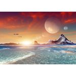 Casa si Gradina - Decoratiuni - Tapet - Fototapet de perete, autoadeziv si lavabil, Invazie in univers, 400 x 250 cm - Infinity.ro