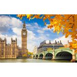 Casa si Gradina - Decoratiuni - Tapet - Fototapet de perete, autoadeziv si lavabil, Big-Ben toamna, 220 x 135 cm - Infinity.ro