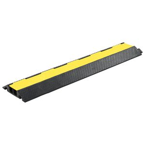 Rampa de protectie cabluri, 4 buc., 2 canale, cauciuc 101.5 cm