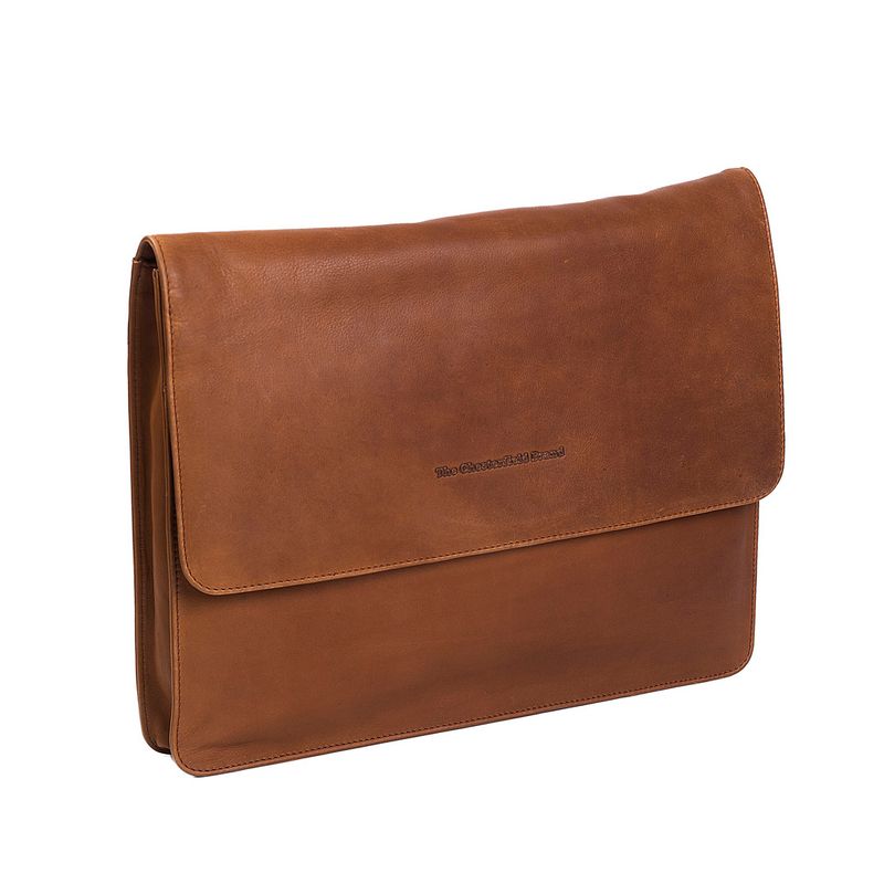 Carti si Birotica/Birotica/Accesorii de birou/Mape si dosare - Mapa The Chesterfield Brand pentru acte si tableta, din piele naturala maro coniac, Ivery - Infinity.ro