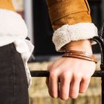 Fashion, accesorii si bijuterii - Barbati - Bijuterii barbati - Bratari barbati - Bratara dama din piele naturala, The Chesterfield Brand, Jannis 19 cm, maro inchis - Infinity.ro