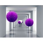 Casa si Gradina - Decoratiuni - Tapet - Fototapet, Tunel cu bile violet, 200 x 150 cm - Infinity.ro