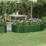 Casa si Gradina - Gradinarit si plante - Plante si ghivece - Ghivece si suporturi - Jardiniera gradina verde 175 x 100 x 36 cm otel vopsit electrostatic - Infinity.ro