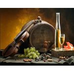 Casa si Gradina - Decoratiuni - Tapet - Fototapet, Vioara si vin, 200 x 150 cm - Infinity.ro
