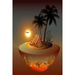 Casa si Gradina - Decoratiuni - Tapet - Autocolant, Palmieri 22, 135 x 225 cm - Infinity.ro