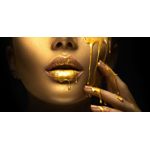 Casa si Gradina - Decoratiuni - Tapet - Fototapet, Portrait femeie, make-up gold, 200 x 150 cm - Infinity.ro